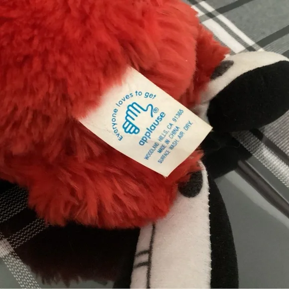 Warner Bros. (Gossamer )Red Furry Plush Character - Picture 3 of 6